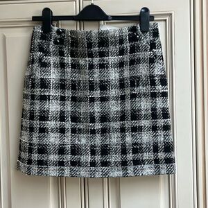 VERONICA BEARD ARREZZO SKIRT BLACK MULTI SIZE 8 orig $450 NEW